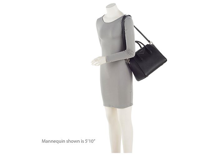 Borsa Givenchy Sugar Goatskin Antigona Small Nero - vista 5