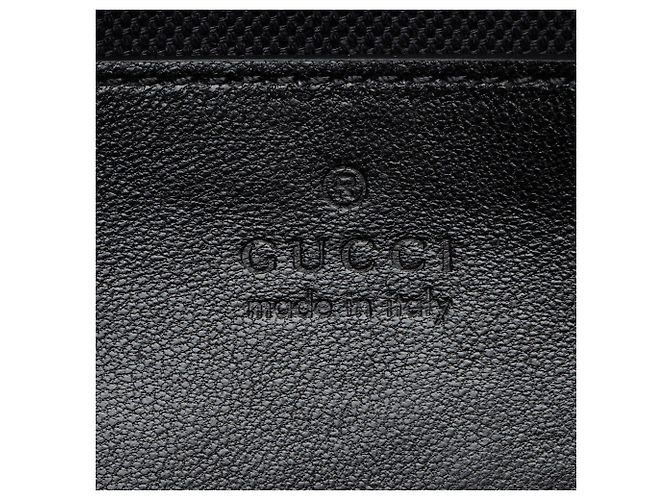 Borsa a tracolla grande in pelle Microguccissima Gucci Nero - vista 9