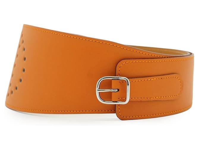Hermès Hermes Ledergürtel Evelyne Orange - Ansicht 3