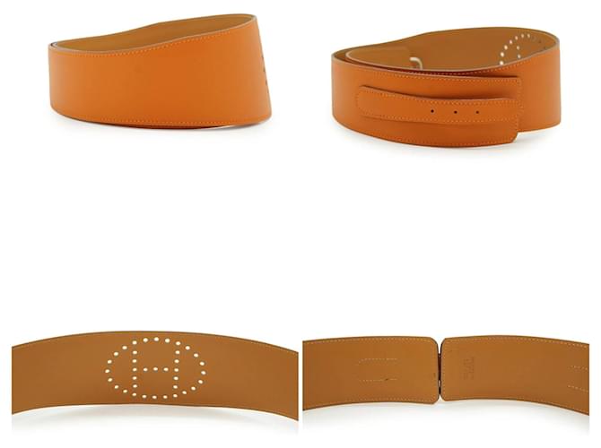 Hermès Hermes Ledergürtel Evelyne Orange - Ansicht 5