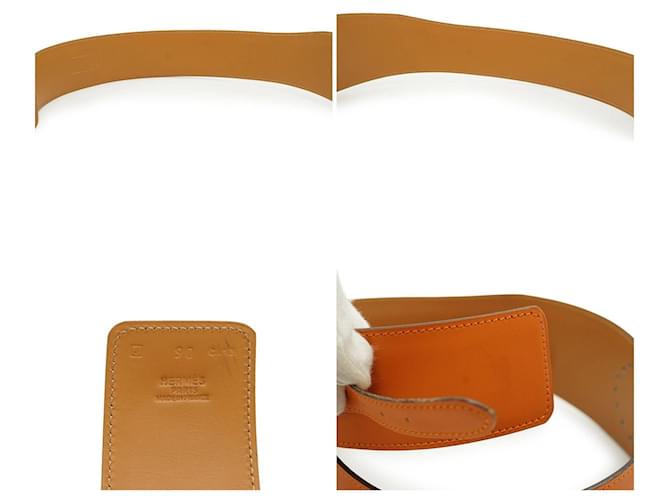 Hermès Hermes Ledergürtel Evelyne Orange - Ansicht 6