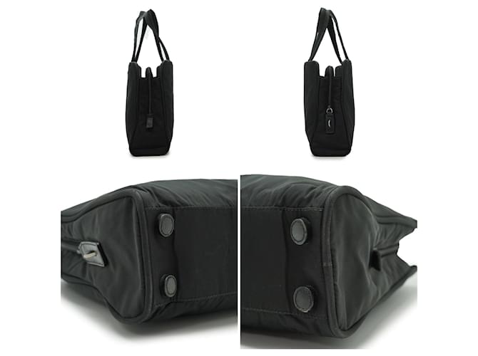 Tote Borsa in tessuto Prada Tessuto Nero - vista 3