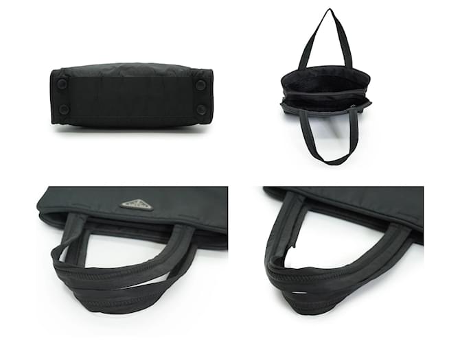 Tote Borsa in tessuto Prada Tessuto Nero - vista 4