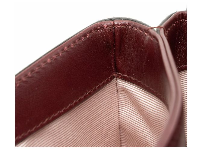 Borsa a Spalla Gucci Suede Arli Medium Rosso - vista 10