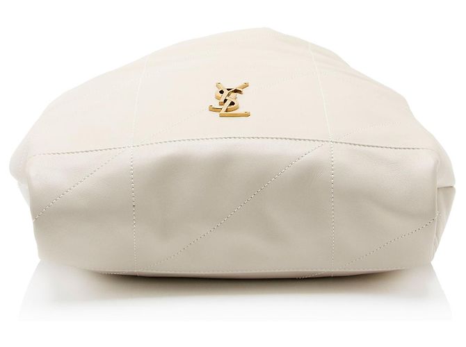 Saint Laurent Jamie 4.3 Pochon Schultertasche aus Lammleder Größe Medium Weiß - Ansicht 4