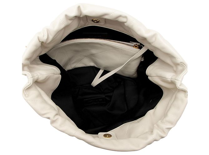 Saint Laurent Jamie 4.3 Pochon Schultertasche aus Lammleder Größe Medium Weiß - Ansicht 7