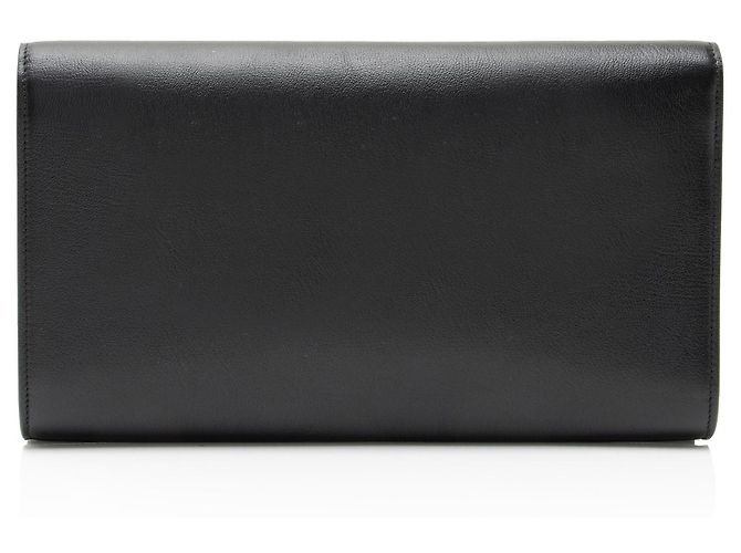 Clutch Belle de Jour in pelle di vitello Saint Laurent Nero - vista 3