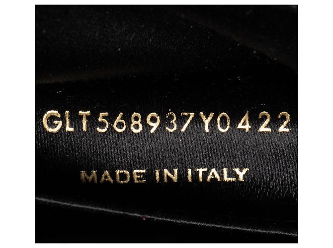 Clutch Belle de Jour in pelle di vitello Saint Laurent Nero - vista 5