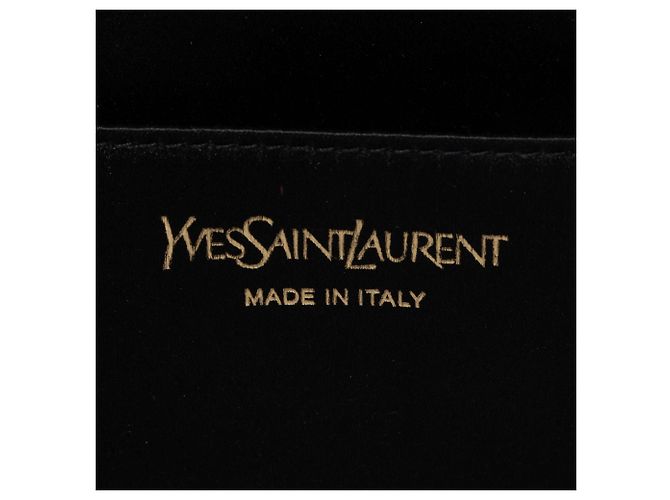 Clutch Belle de Jour in pelle di vitello Saint Laurent Nero - vista 7