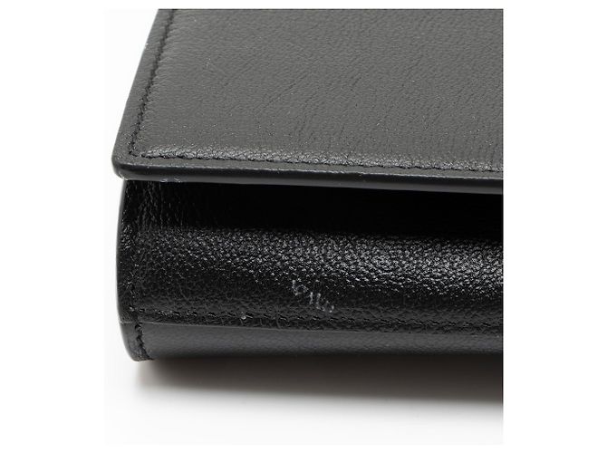 Clutch Belle de Jour in pelle di vitello Saint Laurent Nero - vista 9