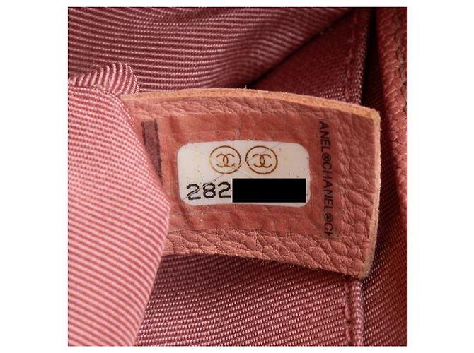 Borsa Chanel Boy Chevron Caviar Leather Old Medium Rosa - vista 6