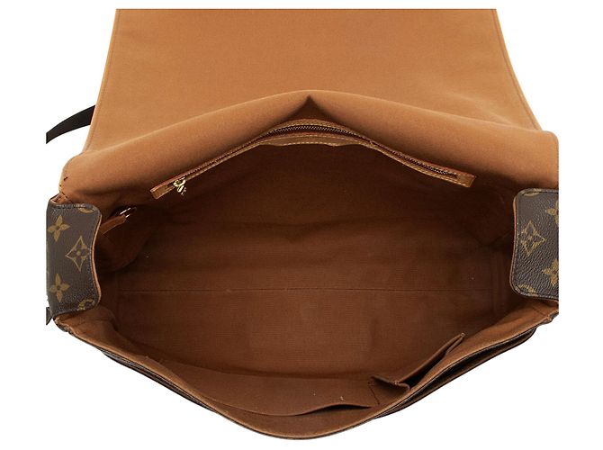 Louis Vuitton Vintage Monogram Canvas Abbesses Messenger Marron - vue 7