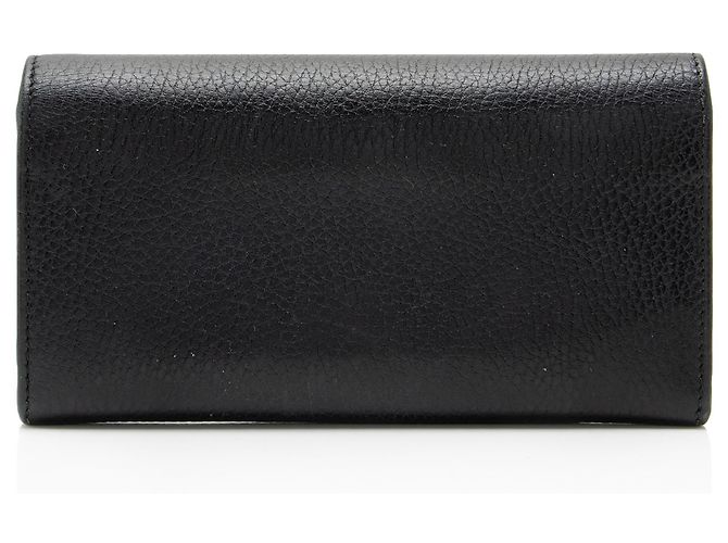 Portafoglio Continental in pelle con Interlocking G Gucci Nero - vista 3