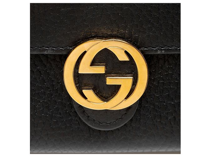 Portafoglio Continental in pelle con Interlocking G Gucci Nero - vista 7
