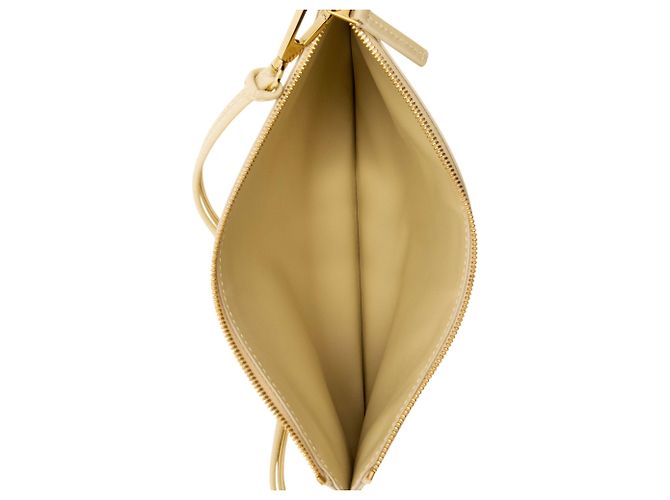 Pochette in pelle di vitello Bottega Veneta Marrone Beige - vista 5