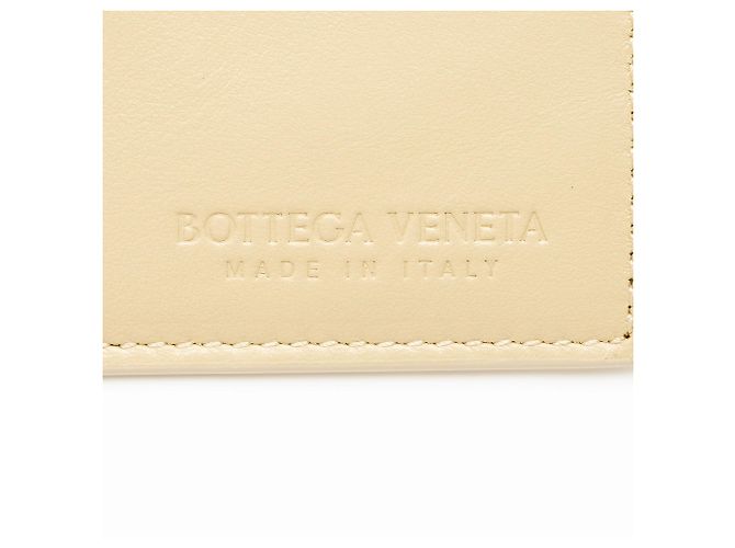 Pochette in pelle di vitello Bottega Veneta Marrone Beige - vista 6