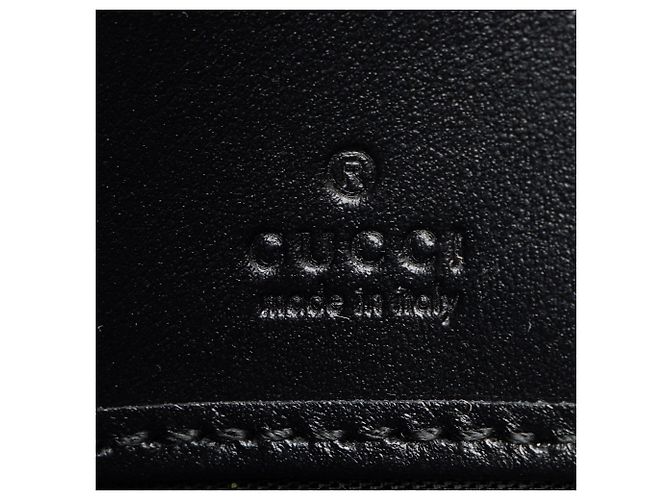 Portafoglio in pelle con logo e chiusura a zip Gucci Nero - vista 6