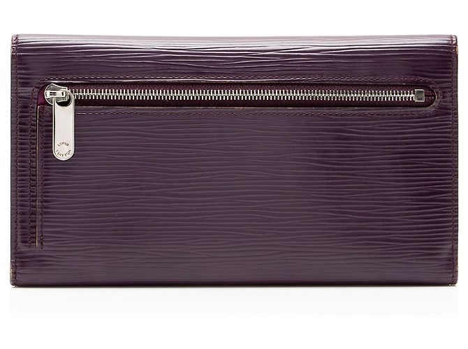Portafoglio Eugenie in pelle Epi di Louis Vuitton Porpora - vista 3