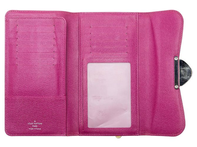 Portafoglio Eugenie in pelle Epi di Louis Vuitton Porpora - vista 5