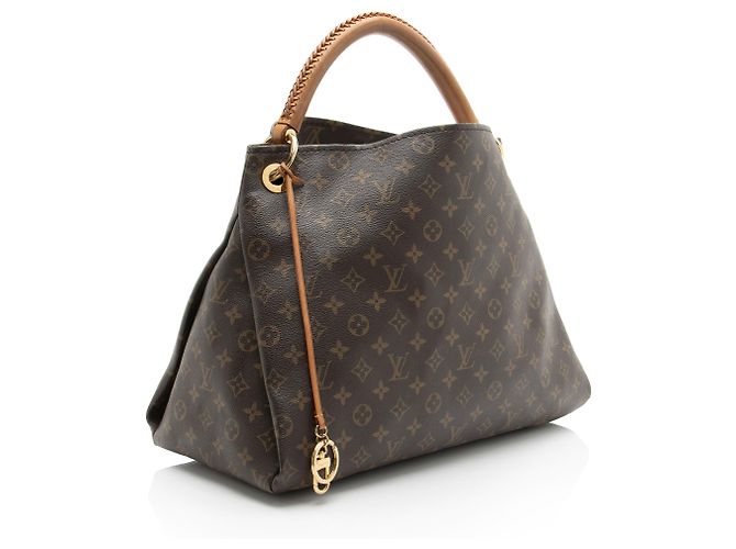 Borsa a Spalla Louis Vuitton Monogram Canvas Artsy MM Marrone - vista 2