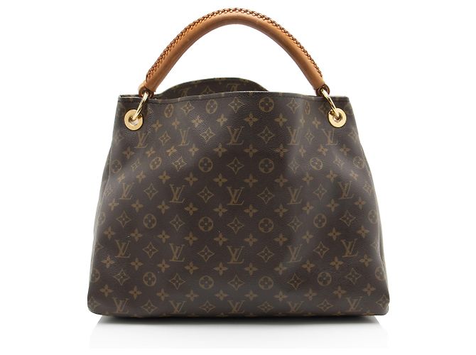 Borsa a Spalla Louis Vuitton Monogram Canvas Artsy MM Marrone - vista 3