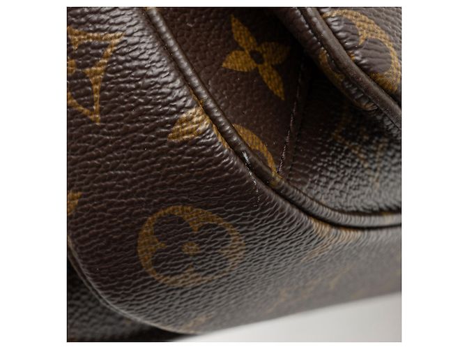 Borsa a tracolla Pochette Metis in tela Monogram Louis Vuitton Marrone - vista 10