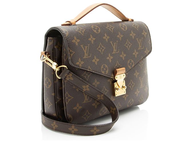Borsa a tracolla Pochette Metis in tela Monogram Louis Vuitton Marrone - vista 2