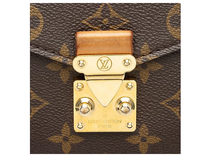Borsa a tracolla Pochette Metis in tela Monogram Louis Vuitton Marrone - vista 8