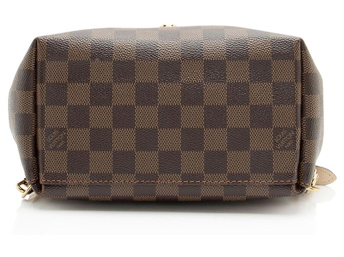 Zaino Louis Vuitton Damier Ebene Clapton Marrone Beige - vista 4