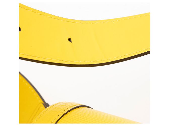 Borsa Bauletto Papillon in Pelle Epi Louis Vuitton Giallo - vista 10