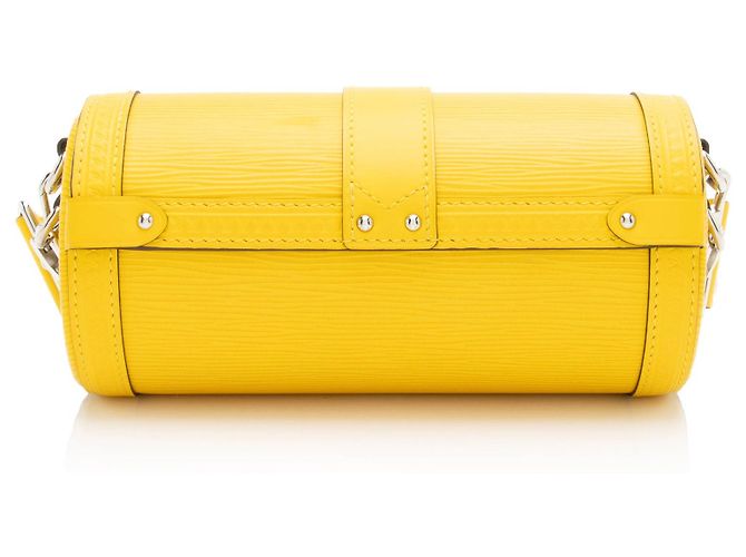 Borsa Bauletto Papillon in Pelle Epi Louis Vuitton Giallo - vista 3