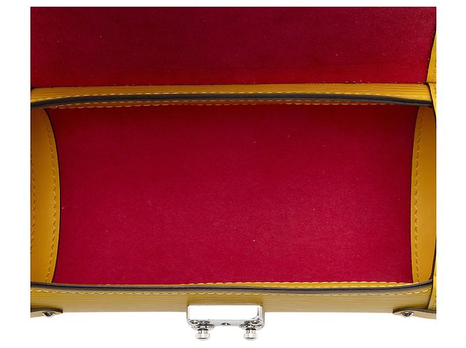 Borsa Bauletto Papillon in Pelle Epi Louis Vuitton Giallo - vista 6