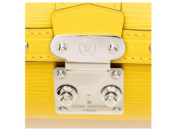 Borsa Bauletto Papillon in Pelle Epi Louis Vuitton Giallo - vista 8