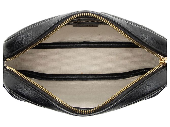 Borsa a tracolla Gucci GG Leather Star Nero - vista 7