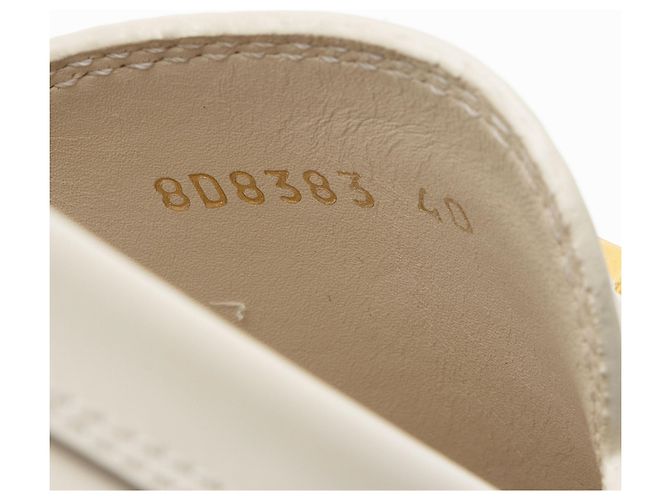 Fendi Fendigraphy Leder Platform Loafer - Größe 10 / 40 Braun Beige - Ansicht 4