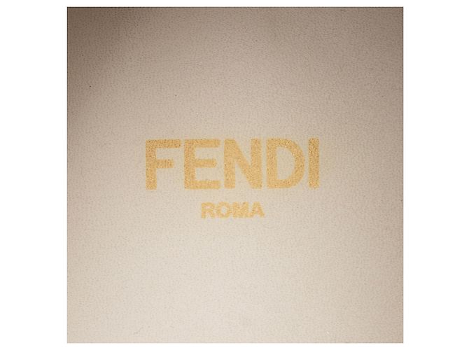 Fendi Fendigraphy Leder Platform Loafer - Größe 10 / 40 Braun Beige - Ansicht 8