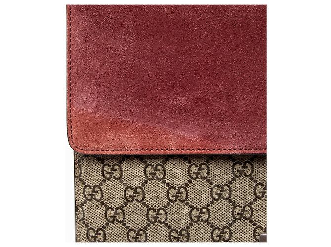 Gucci GG Supreme Blooms Dionysus Große Schultertasche Braun - Ansicht 10