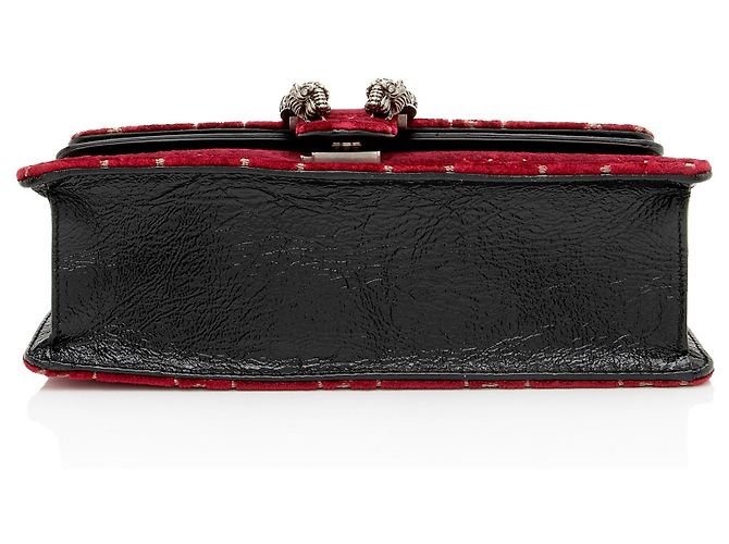 Bolso de hombro Gucci GG Velvet Crystal Dionysus Medium E/W Negro - vista 4