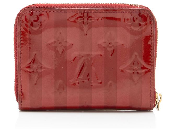 Cartera Zippy Coin Monogram Vernis Rayures Edición Limitada Louis Vuitton Roja - vista 3