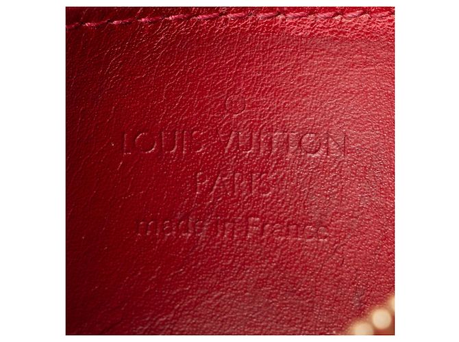 Cartera Zippy Coin Monogram Vernis Rayures Edición Limitada Louis Vuitton Roja - vista 6