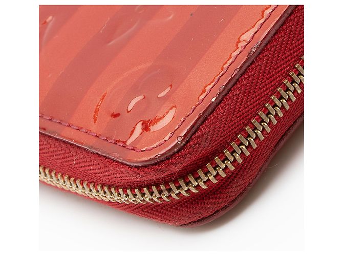 Cartera Zippy Coin Monogram Vernis Rayures Edición Limitada Louis Vuitton Roja - vista 8