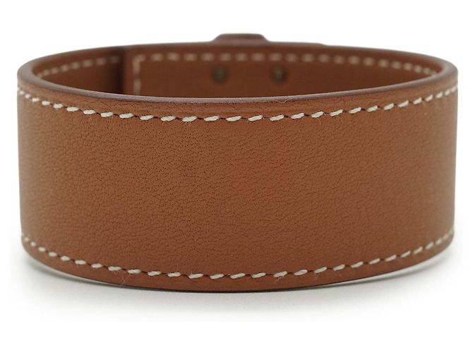 Hermès Bracciale in pelle Hermes Kelly Marrone - vista 5