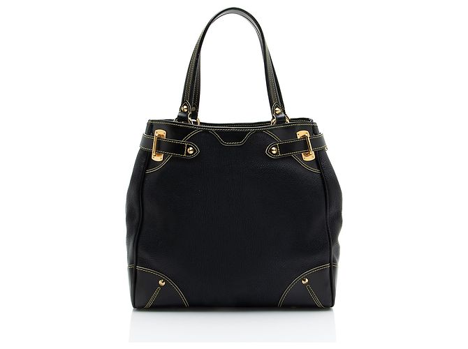 Tote Louis Vuitton Le Majestueux in pelle Suhali Nero - vista 3