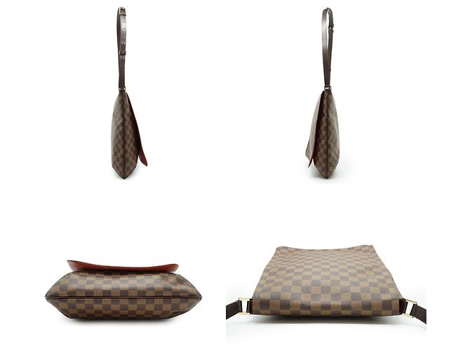 Louis Vuitton Stoff Schultertasche Musette Braun - Ansicht 4