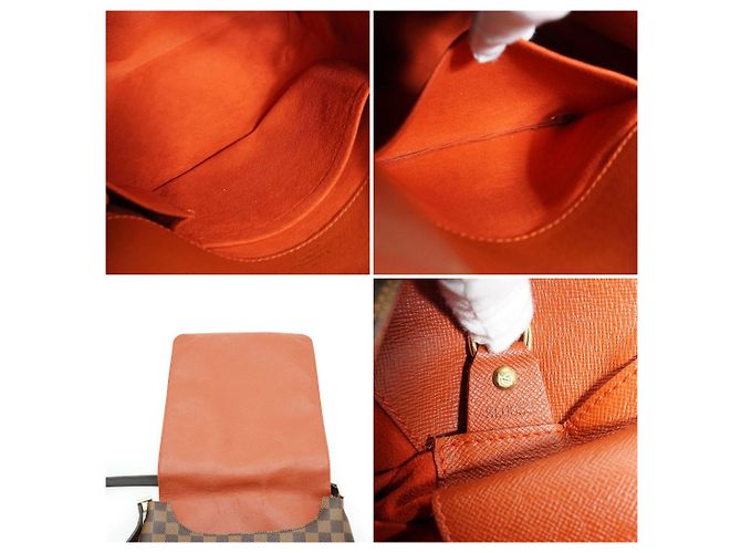Louis Vuitton Stoff Schultertasche Musette Braun - Ansicht 6