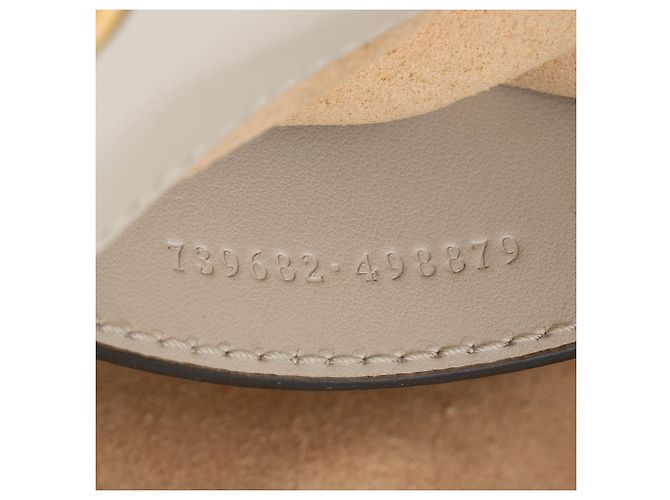 Borsa a tracolla mini square Gucci Matelasse Leather GG Marmont Grigio - vista 6