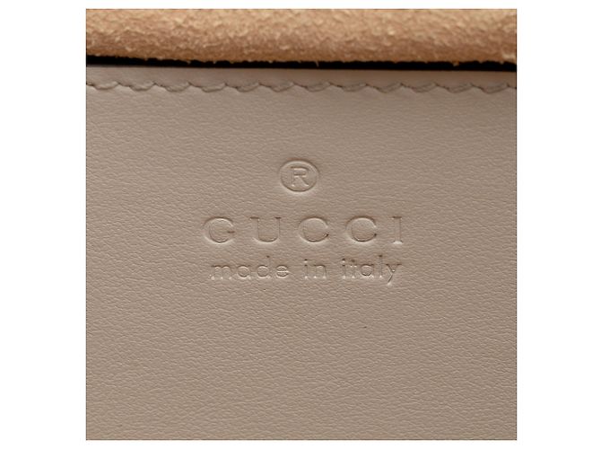 Borsa a tracolla mini square Gucci Matelasse Leather GG Marmont Grigio - vista 8