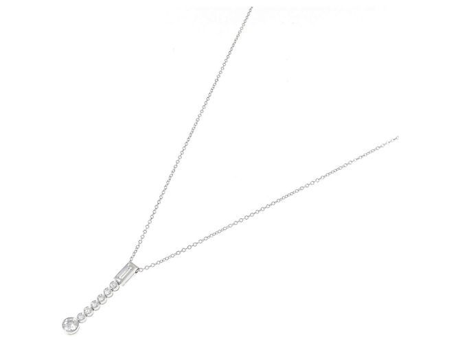 Tiffany & Co Collana Tiffany Jazz Drop in platino e diamanti Argento - vista 2
