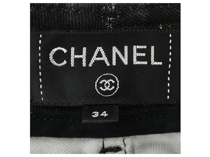 Jeans in denim Chanel Nero - vista 5