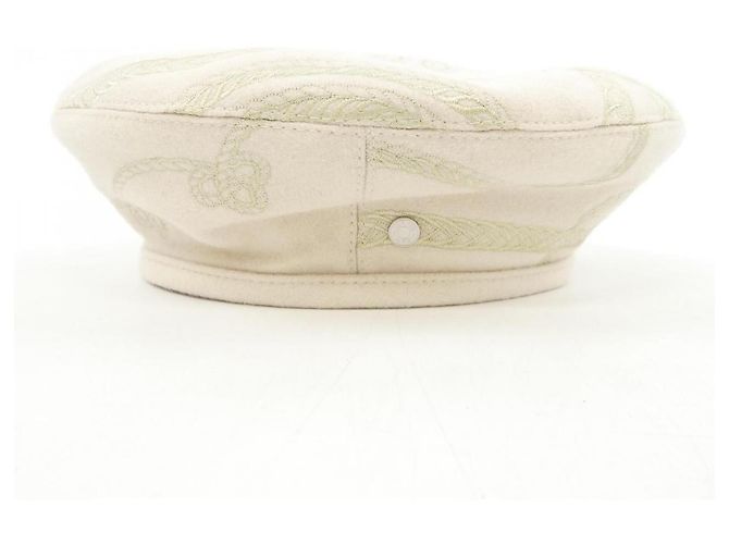 Baskenmütze SAINT-HONORE EN FINESSE Hermès Cap Beige - Ansicht 2